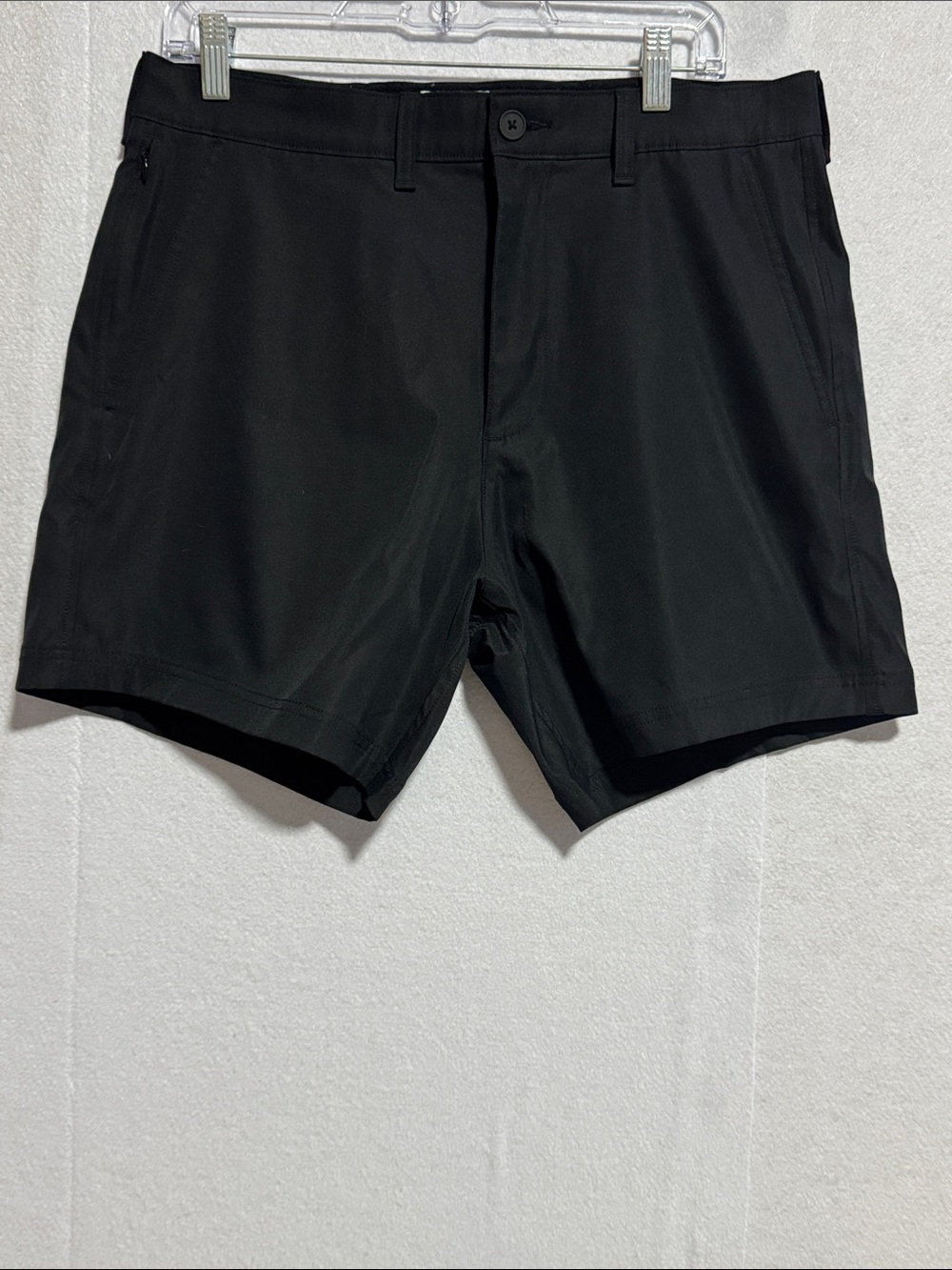 Abercrombie & Fitch Black Athletic Flat-Front Shorts